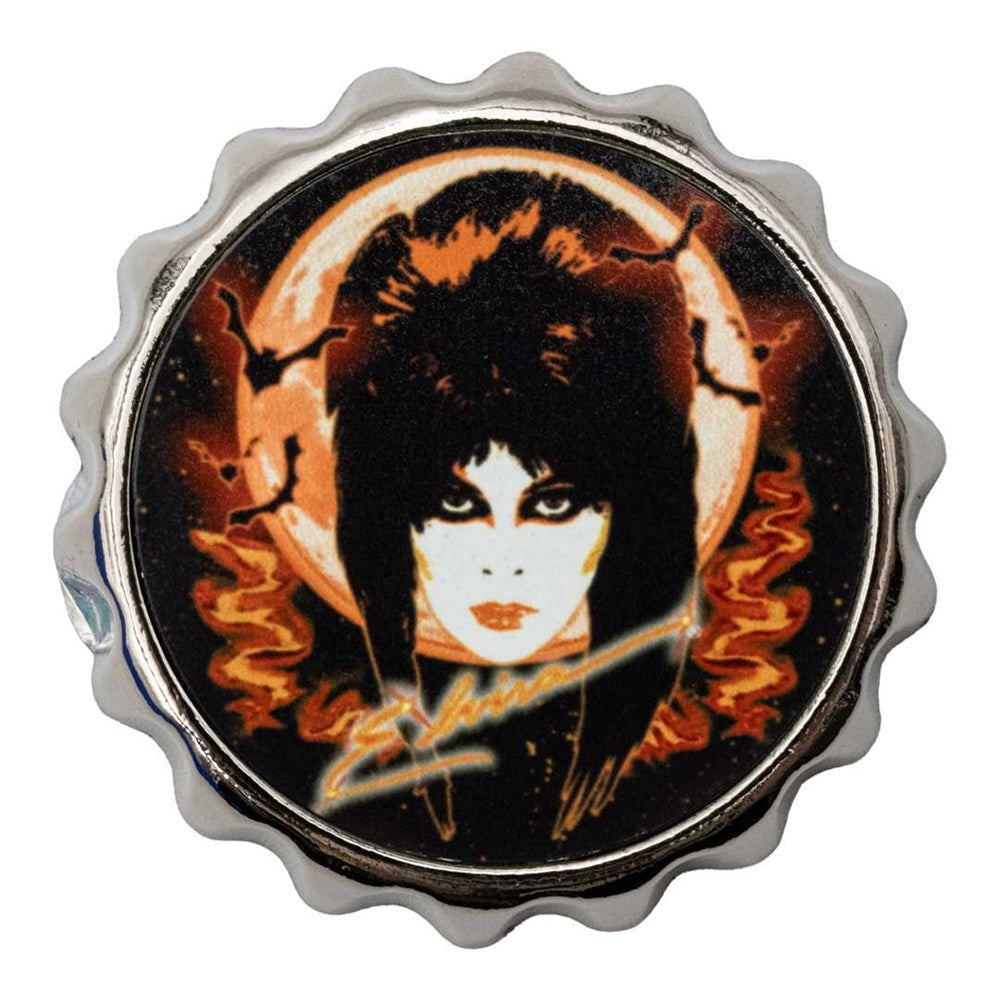 Elvira 80s Moon Orange Bottle Cap Opener