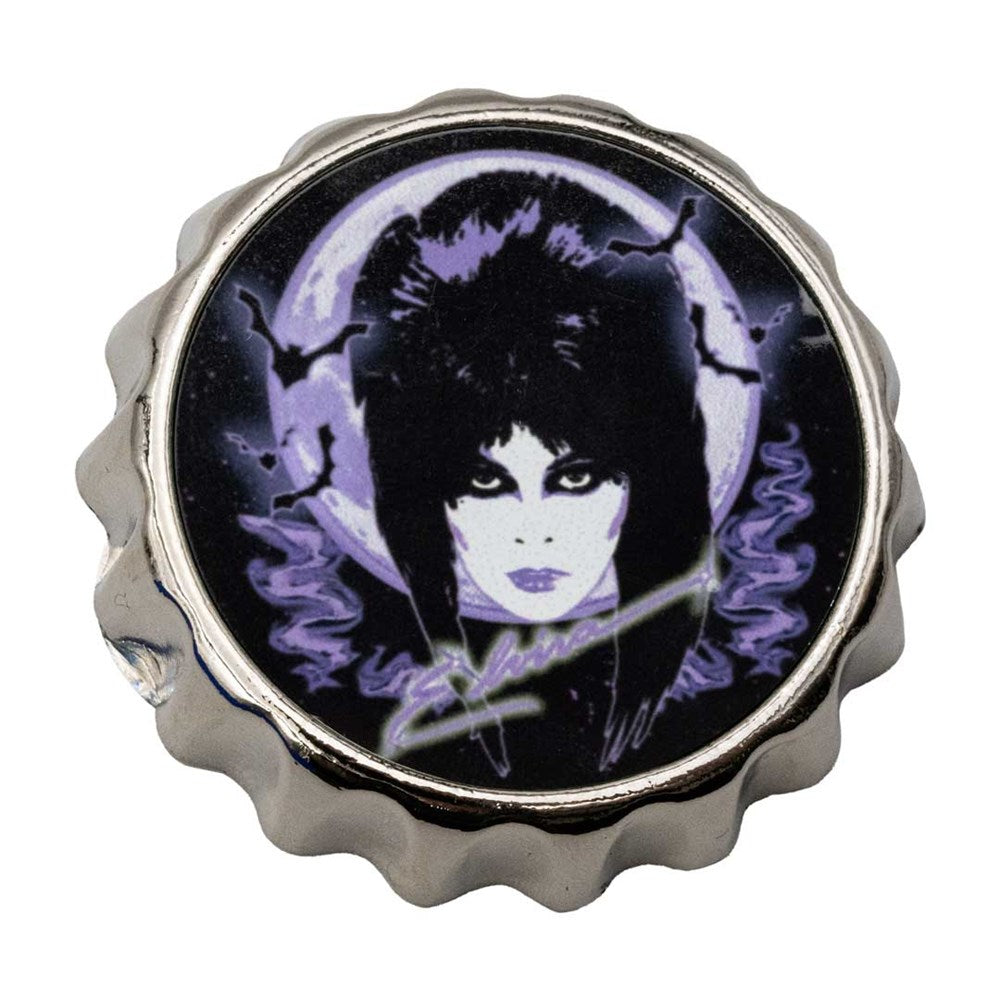 Elvira 80s Moon Purple Bottle Cap Opener