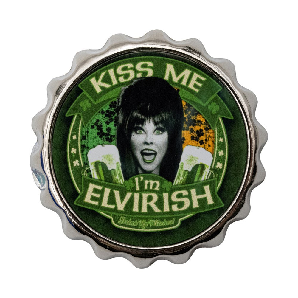 Elvira Kiss Me Flag Bottle Cap Opener