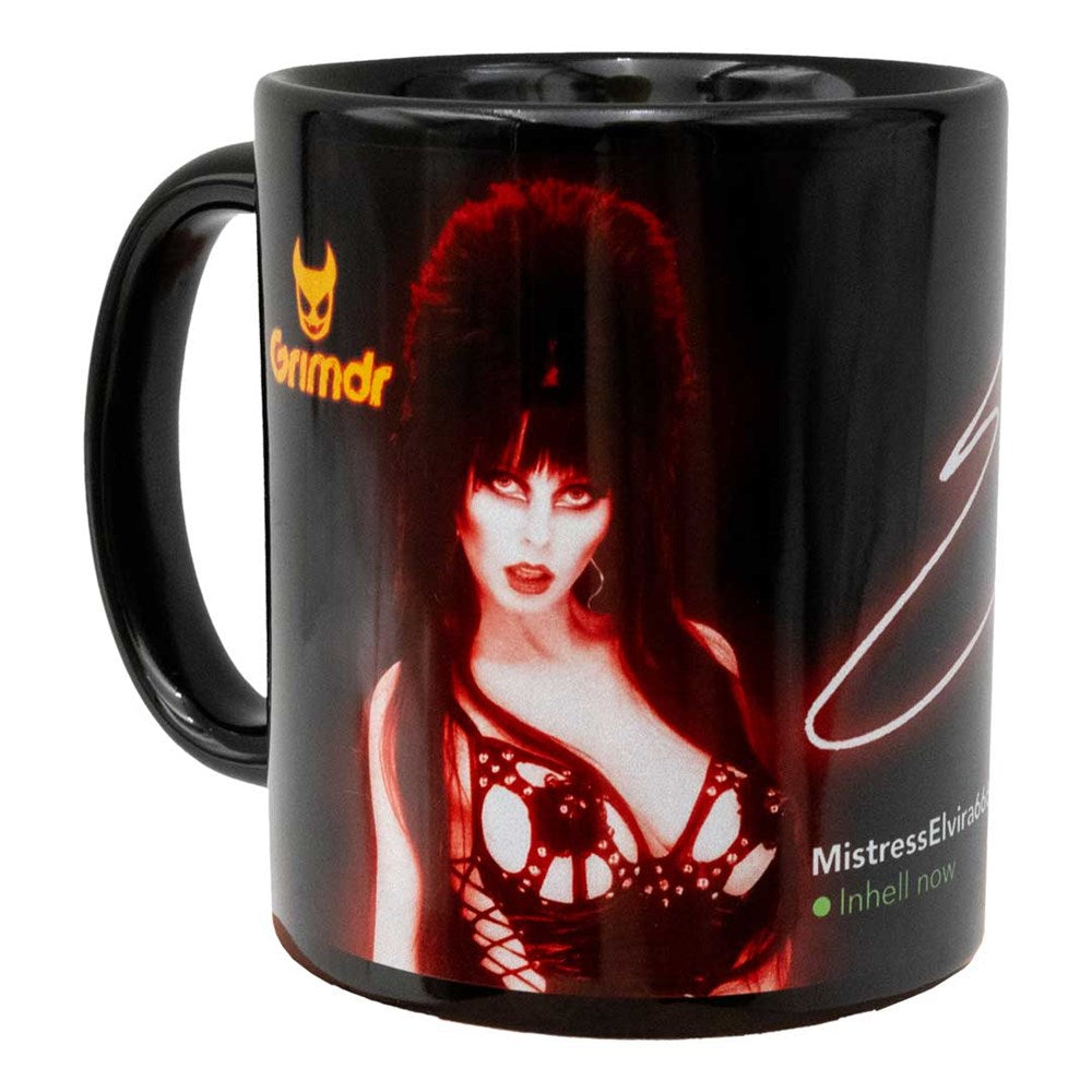 Elvira Grimdr Red 11 oz Black Mug