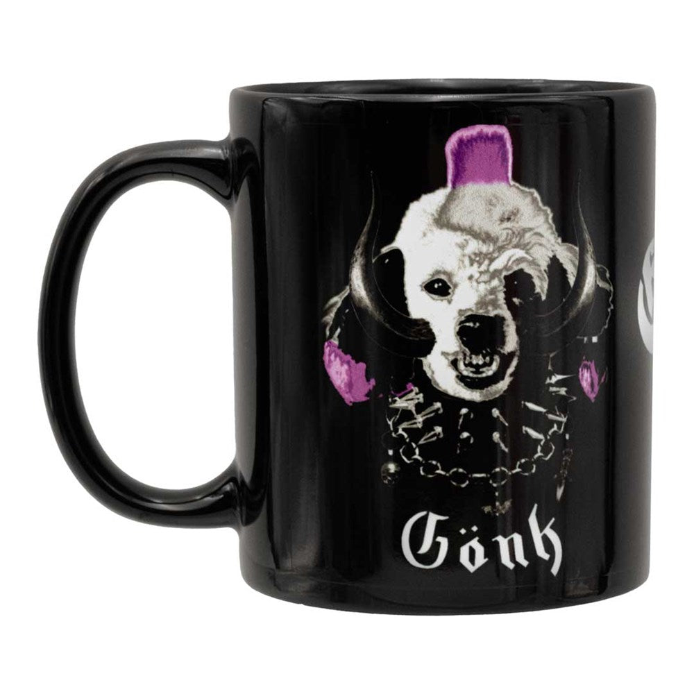 Elvira Snaggletooth Gonk 11 oz Black Mug