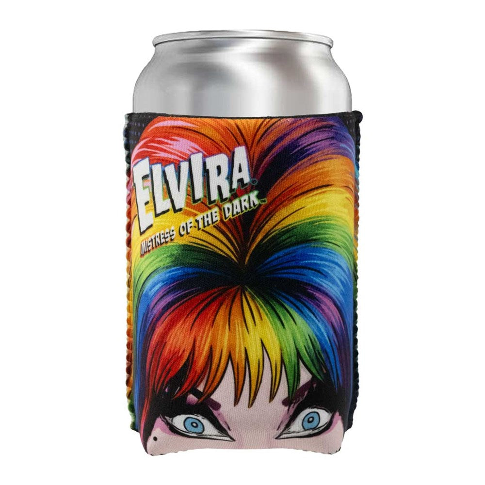 Elvira Peeker Rainbow 12 oz Can Cooler