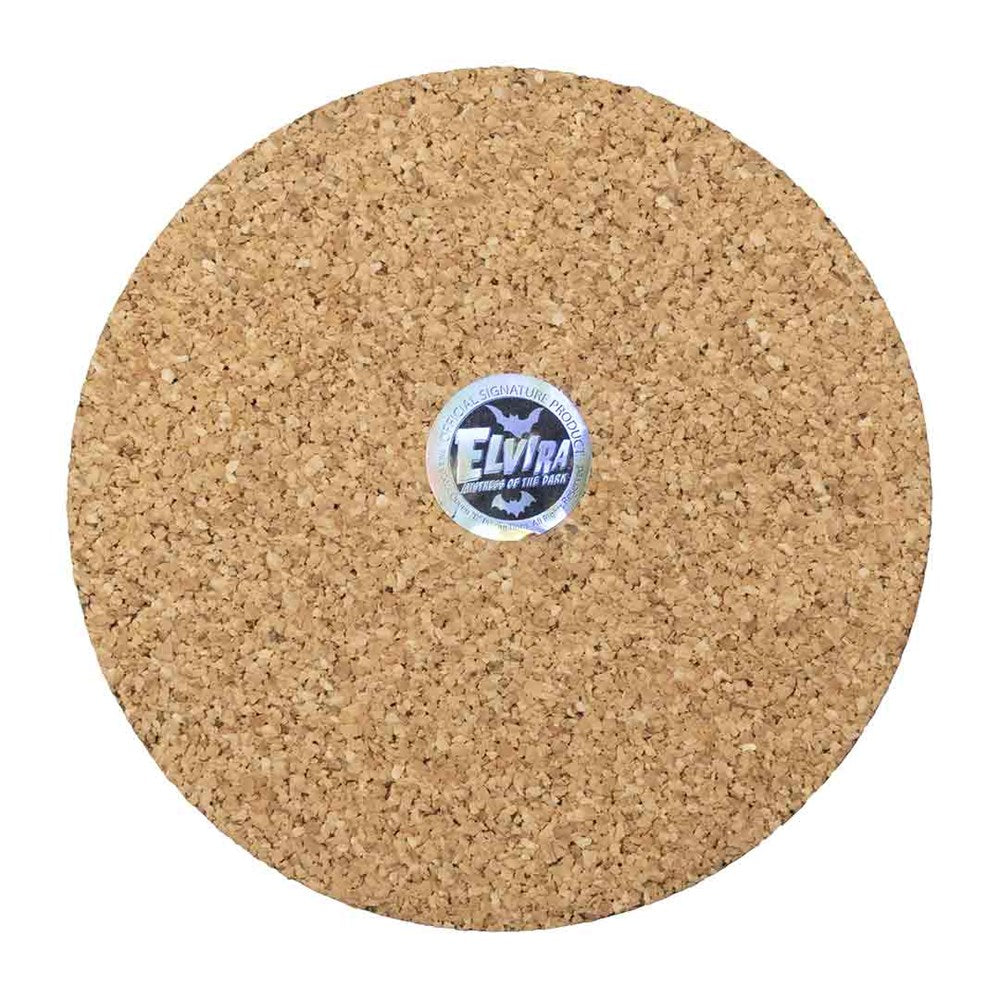 Elvira Santa Face Signature Round Coaster