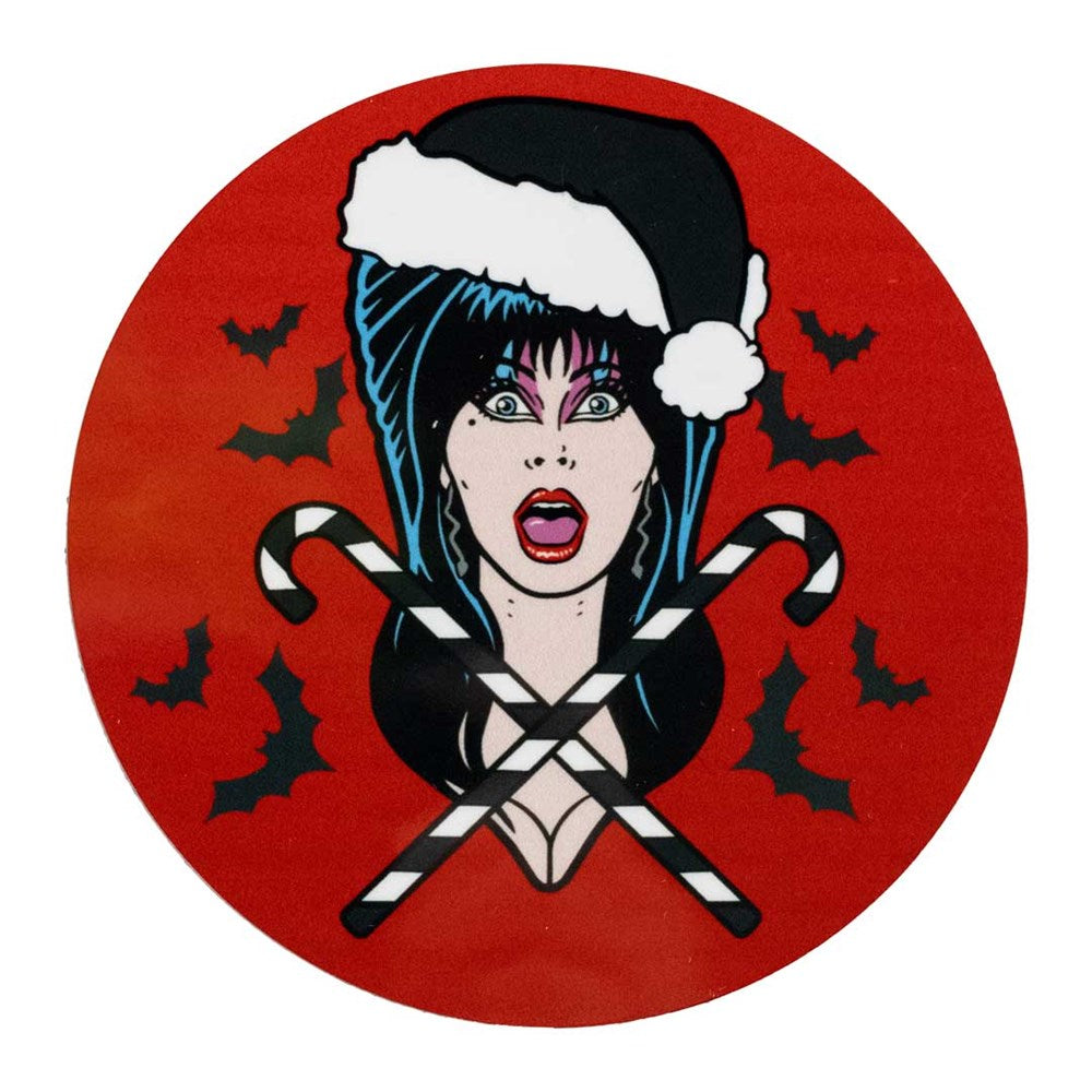 Elvira Sleigh All Day Round Red Coaster