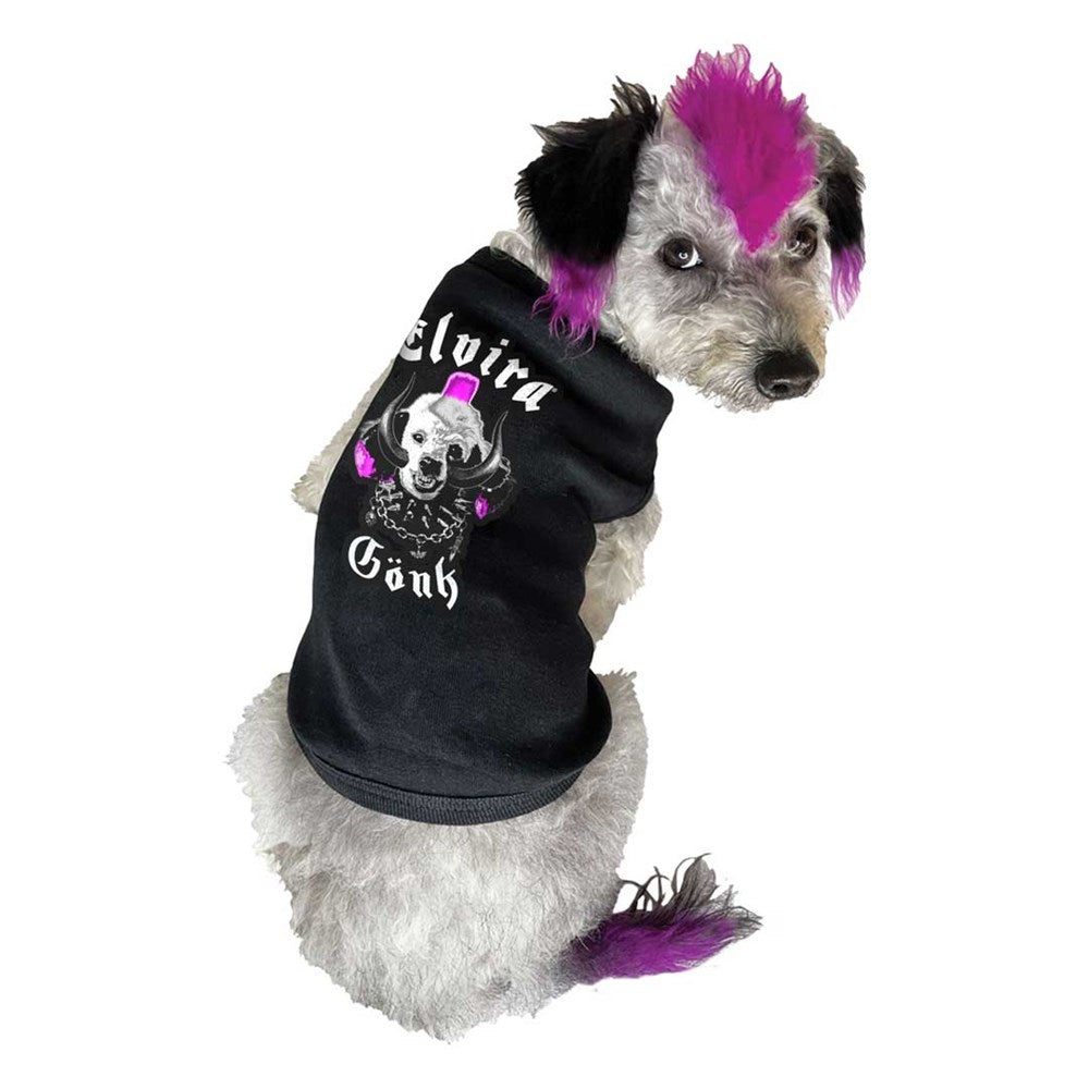 Elvira Snaggletooth Gonk Dog Tee