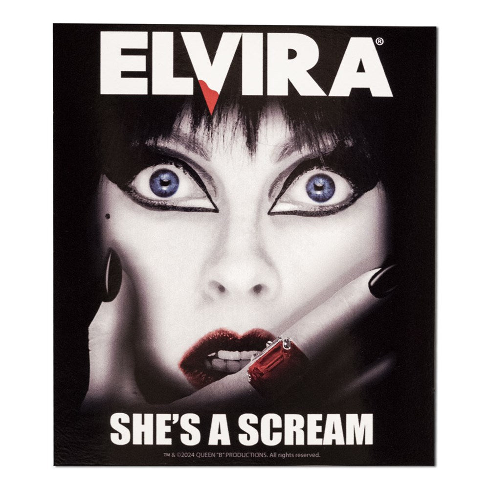 Elvira Shes A Scream Sticker Elviras Bootique