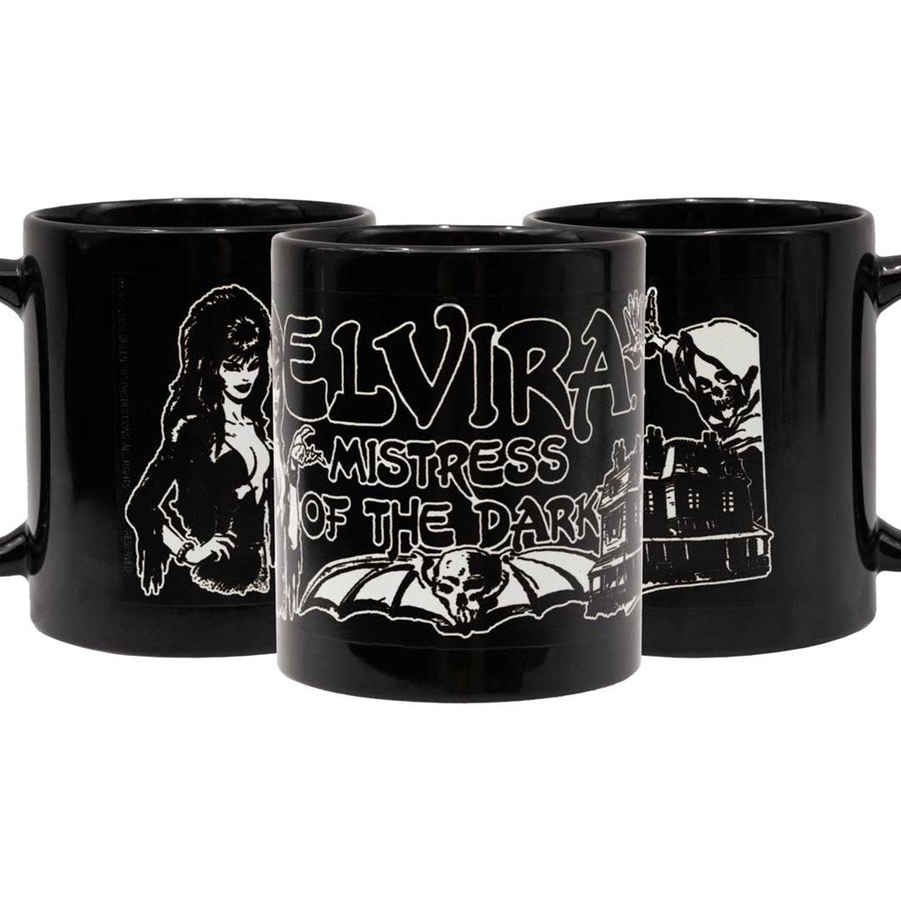Elvira GLOW Retro Haunt Mug 11oz