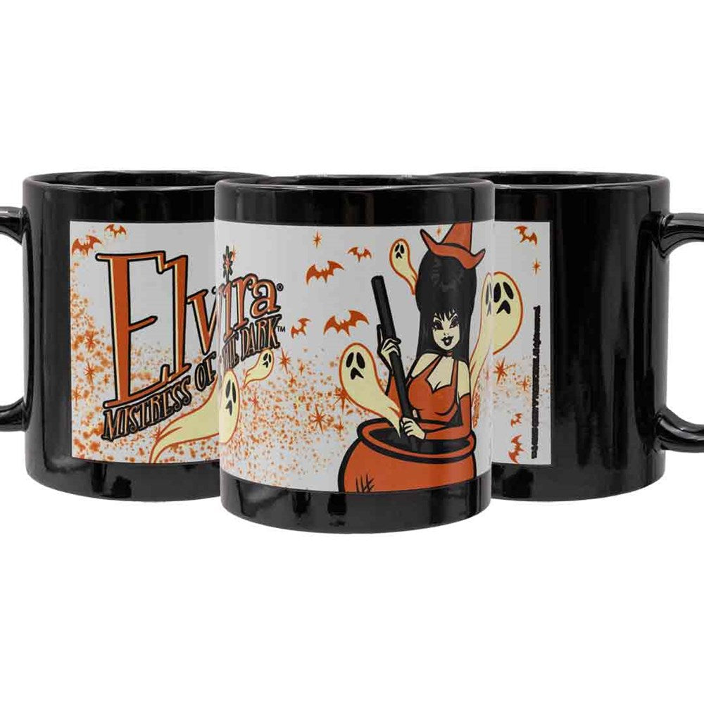 Elvira GLOW Vintage Witch Mug 11oz