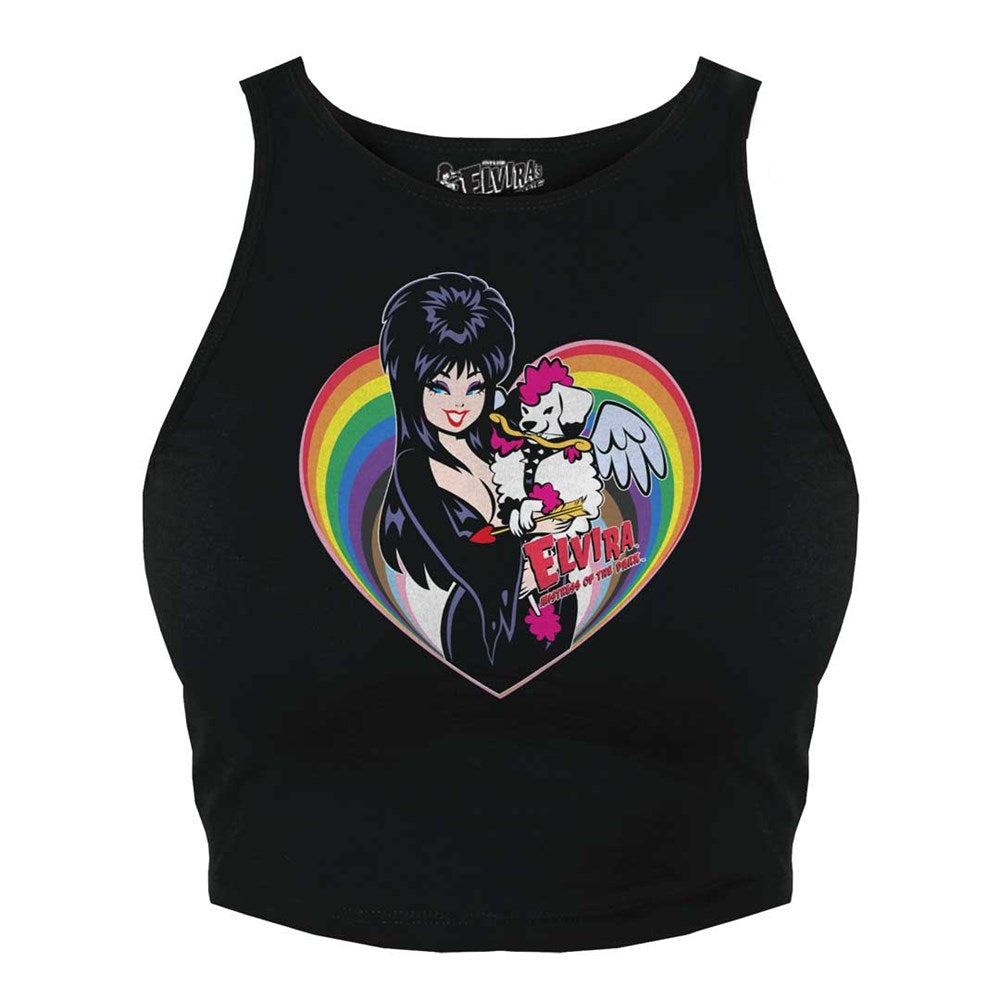 Elvira Gonk Cupid Pride Halter Crop Top