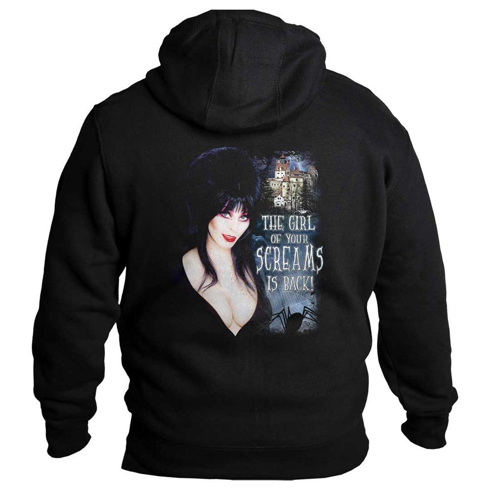 Elvira Haunted Hills Cover Mens Hoodie