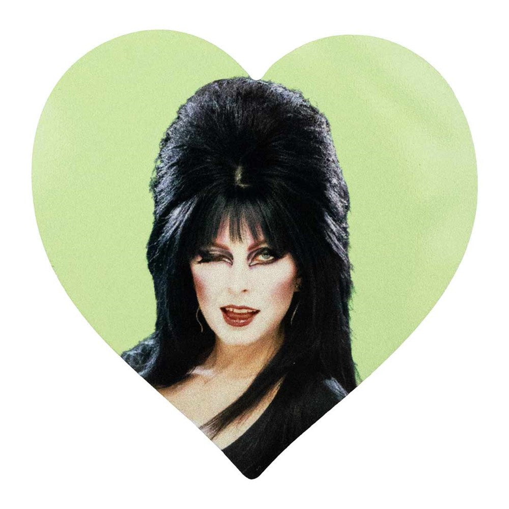 Elvira Heart Green Wink Heart Magnet