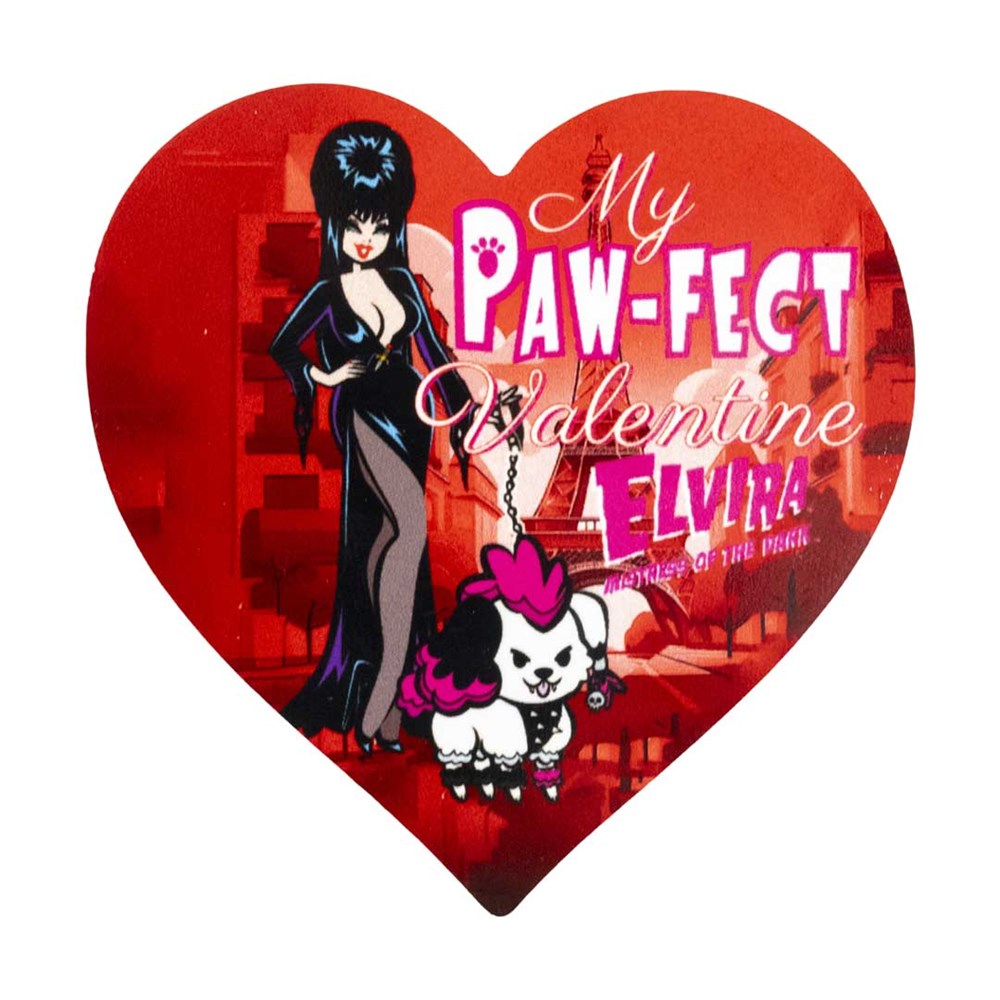 Elvira Pawfect Heart Magnet