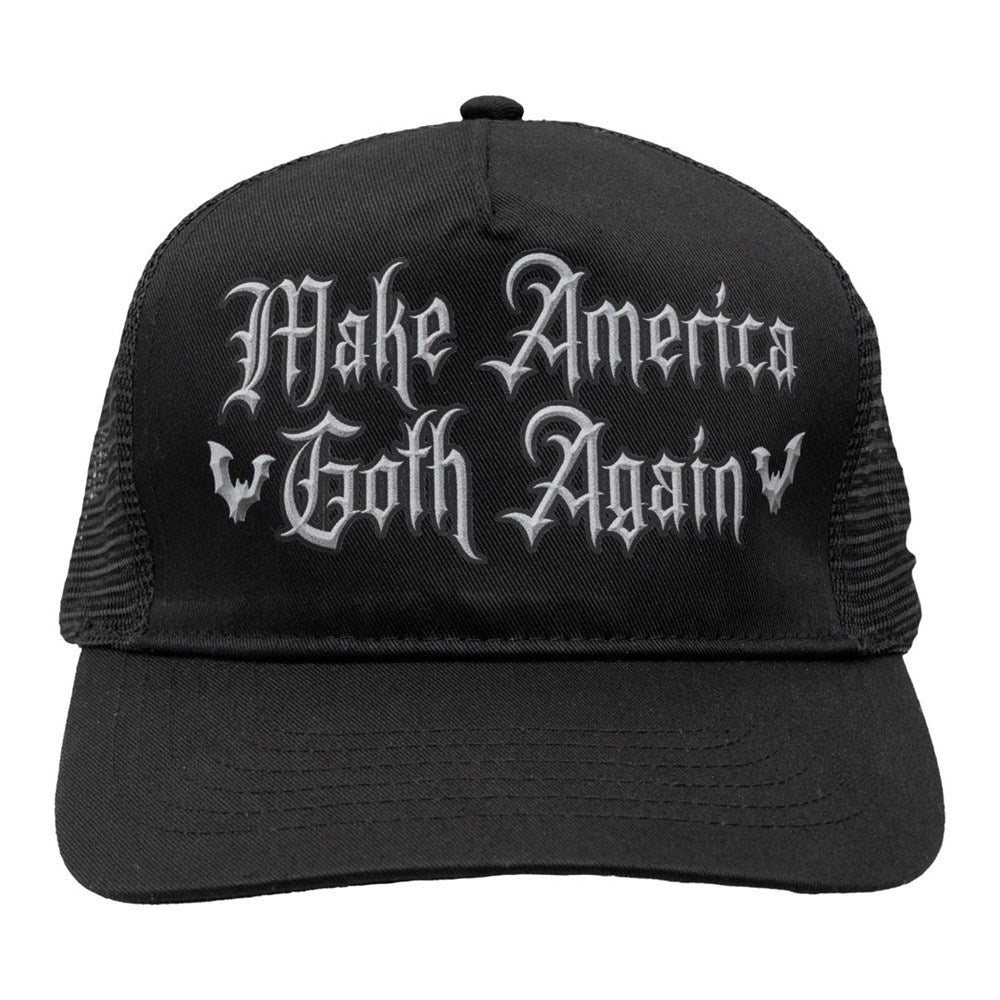 Elvira Goth Again Black Trucker Hat