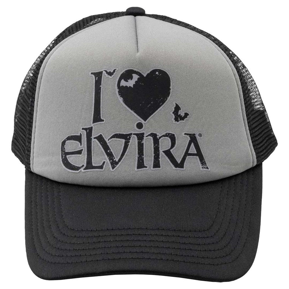 Elvira I Heart Elvira Grey Trucker Hat