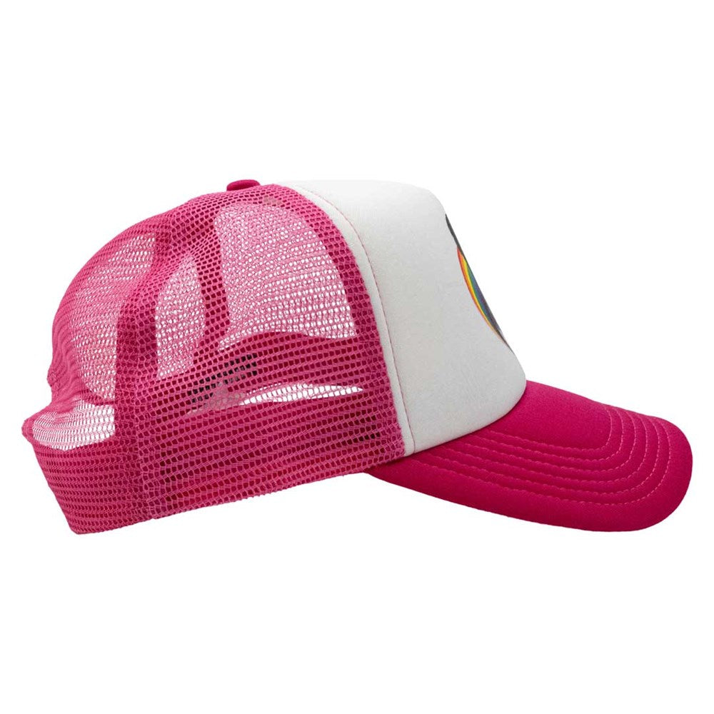 Elvira Gonk Cupid Pride Pink Trucker Hat