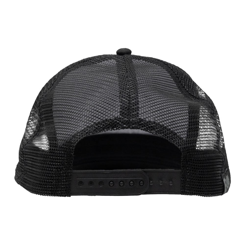 Elvira Orange Lay Down Black Trucker Hat