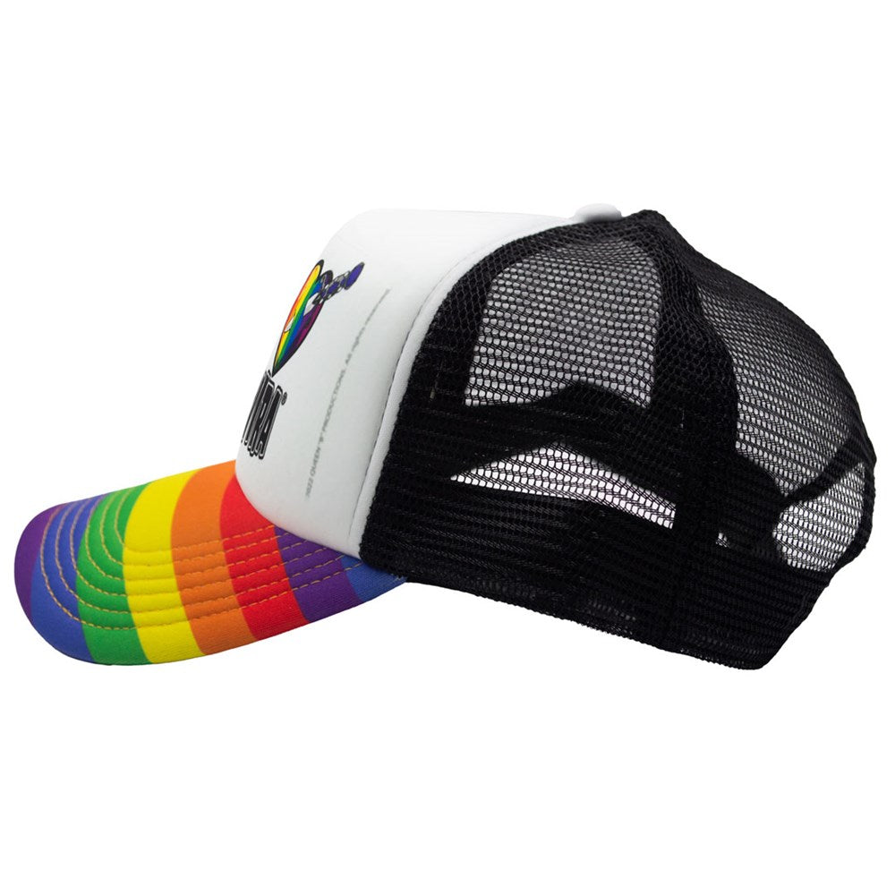 Elvira I Heart Dagger Rainbow Trucker Hat