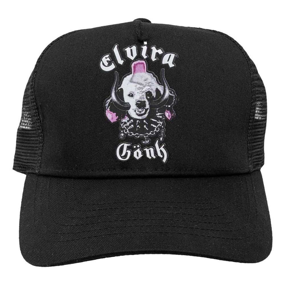 Elvira Snaggletooth Gonk Black Trucker Hat