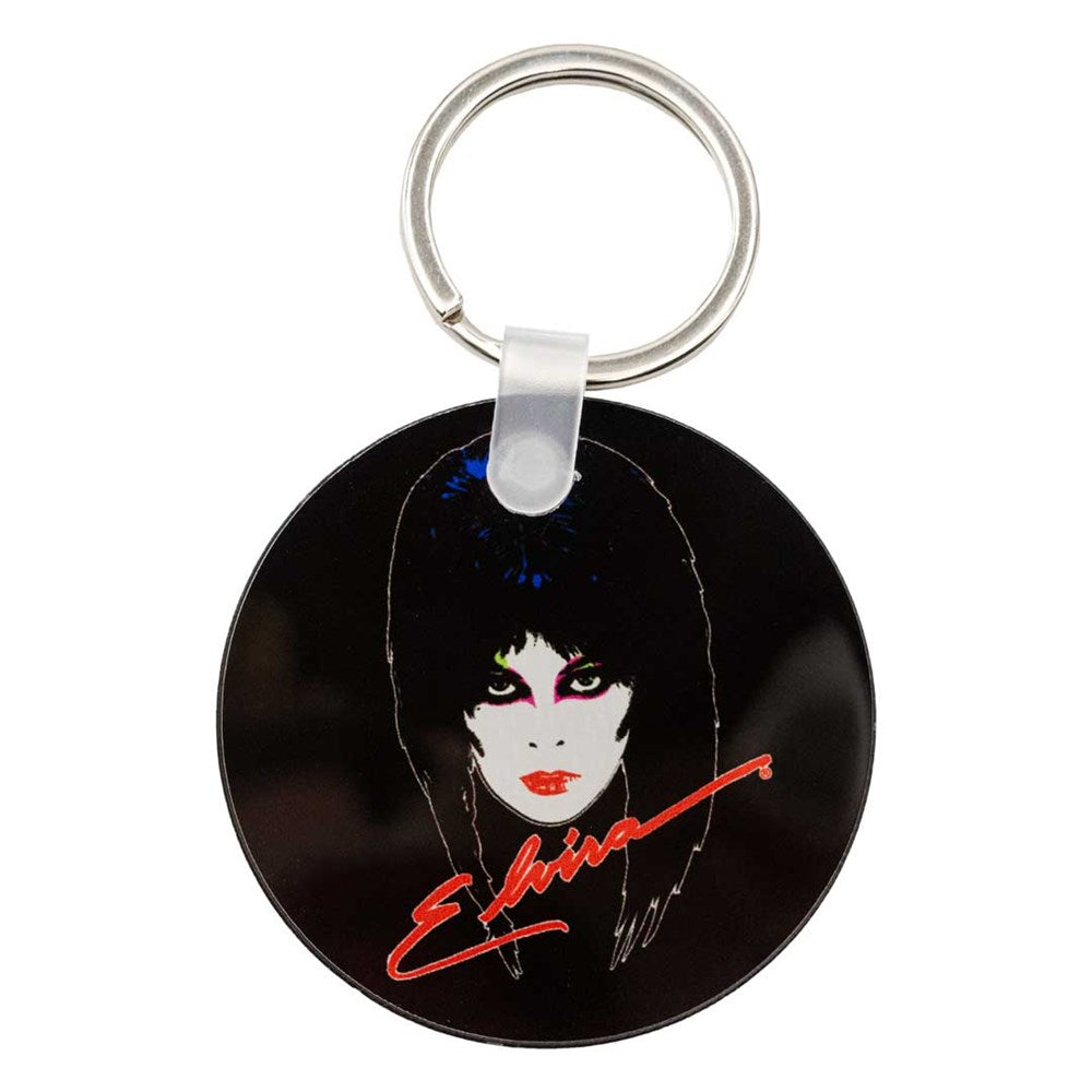Elvira 80s Round Acrylic Keychain