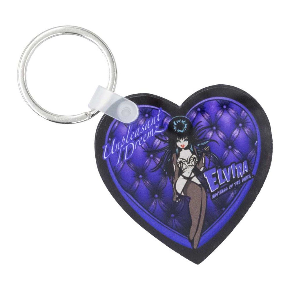 Elvira Unplesant Dreamz Acrylic Heart Keychain