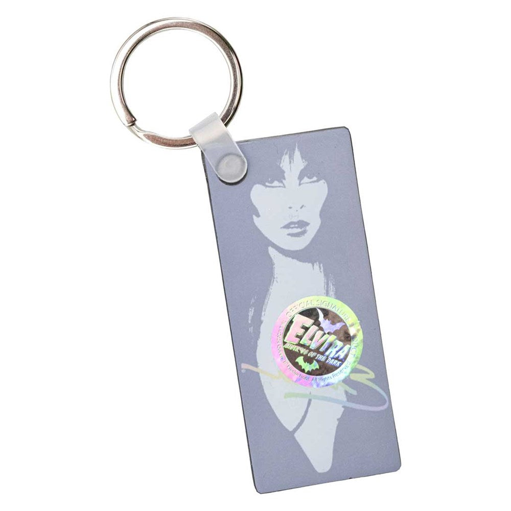 Elvira 1983 Rainbow Rectangle Acrylic Keychain