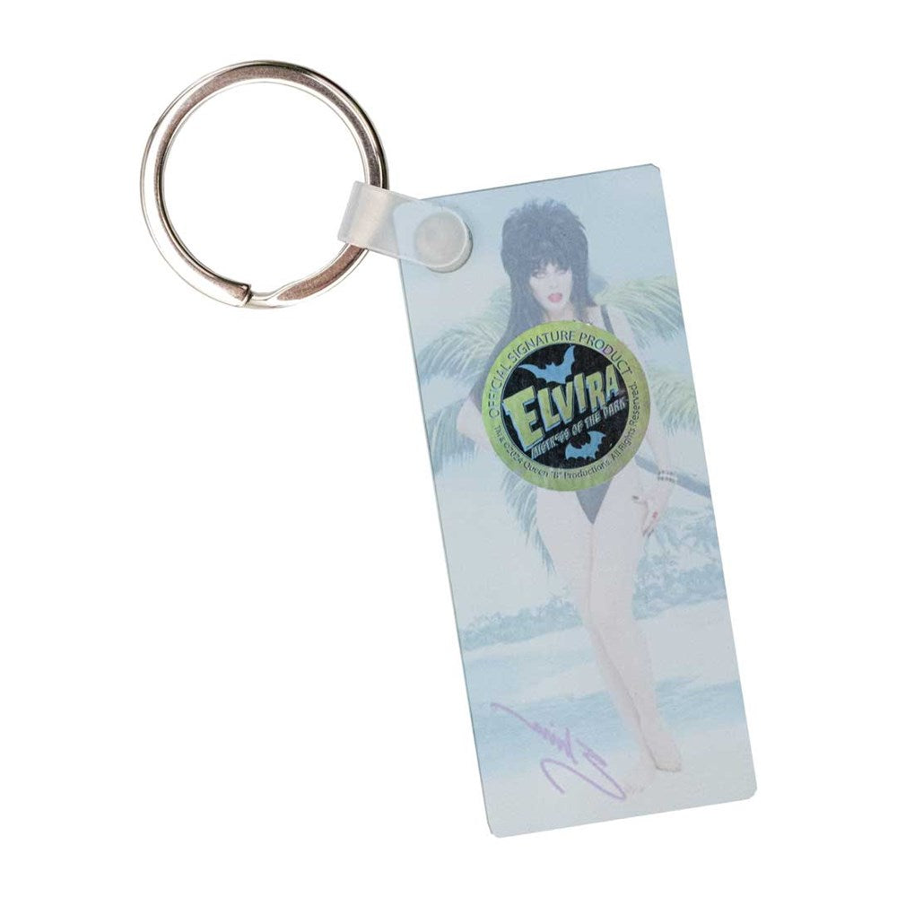 Elvira Black Swimsuit Rectangle Acrylic Keychain