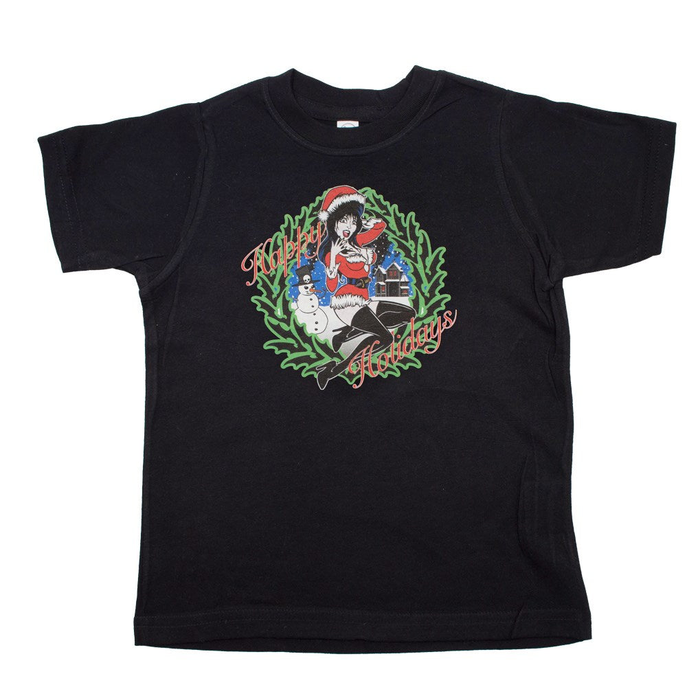 Elvira Happy Holidays Wreath Toddler Tee
