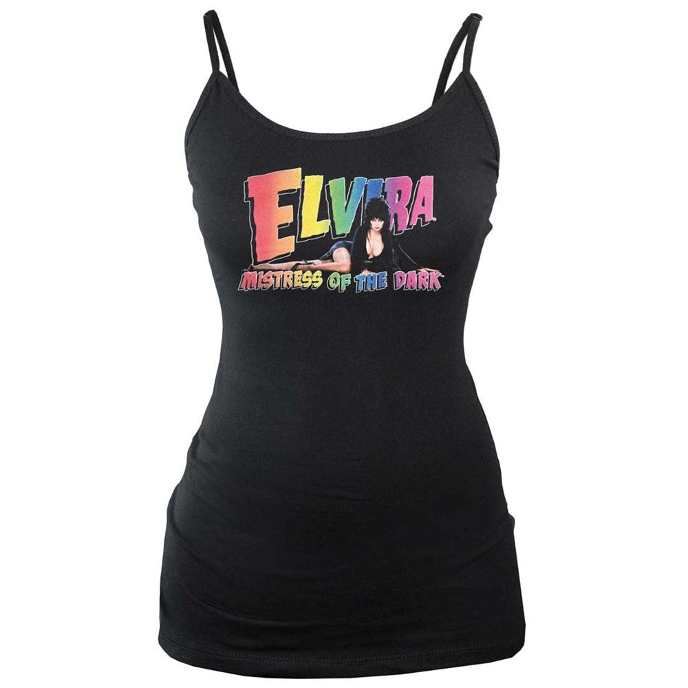 Elvira Rainbow Lay Down Long Cami Top