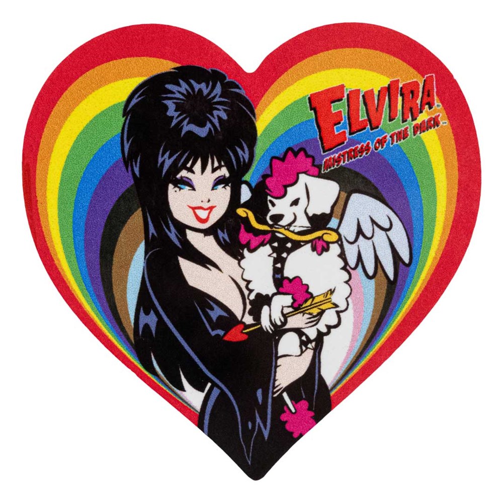 Elvira Gonk Cupid Pride Heart Magnet