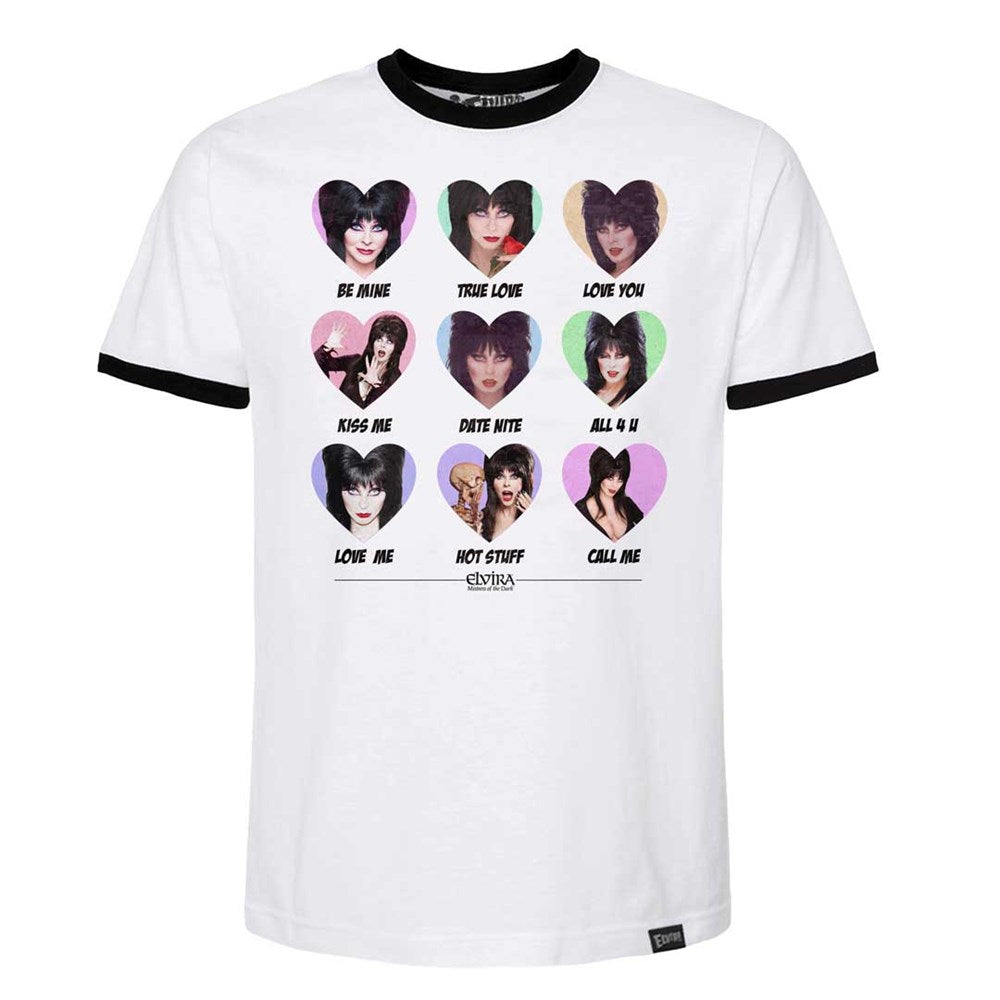 Sweet Hearts Repeat Ringer Mens T-shirt