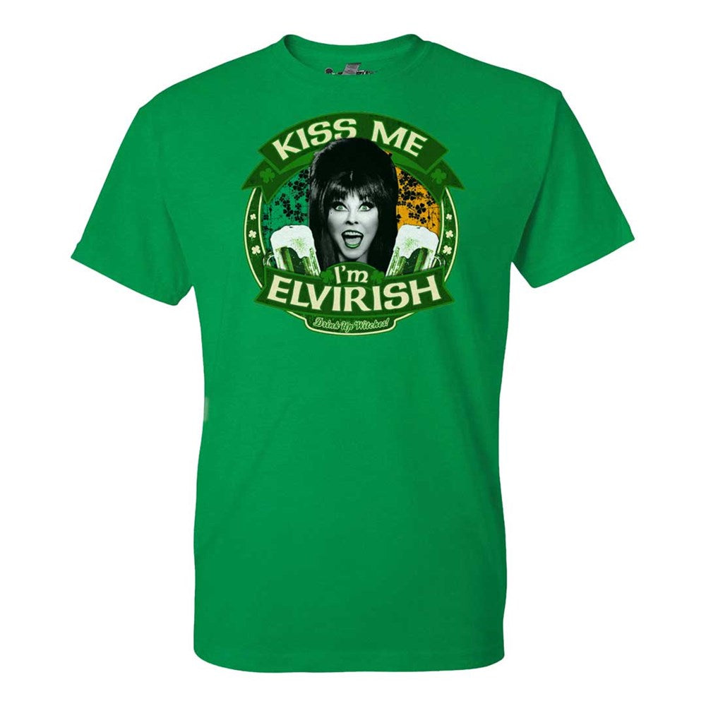 Elvira Kiss Me Flag Green Men's T-shirt