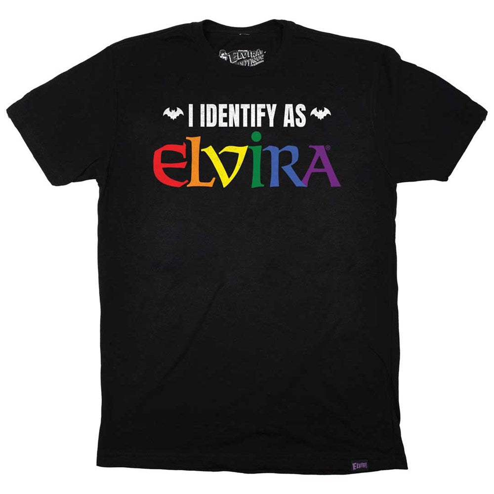 I Identify As Elvira Rainbow Slogan Men's T-shirt