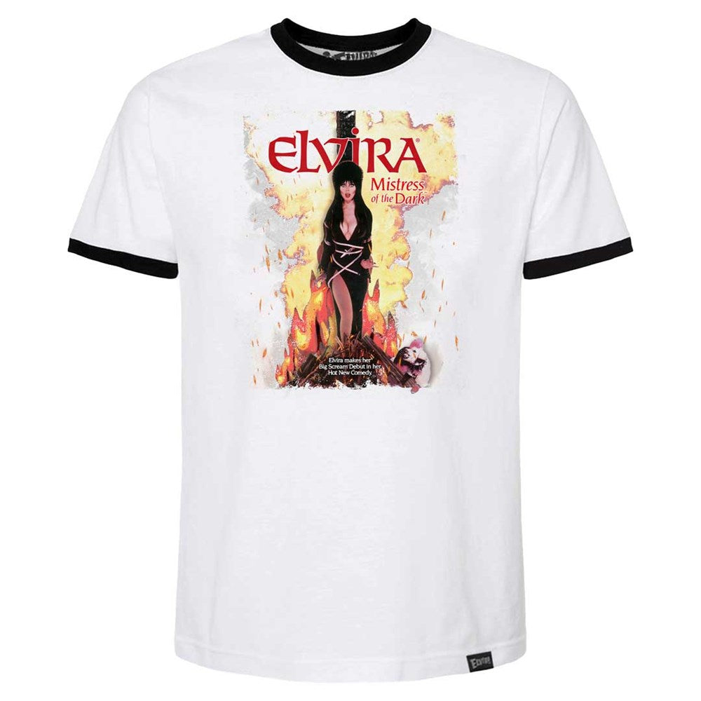 Elvira MOTD VHS Cover Ringer Tshirt