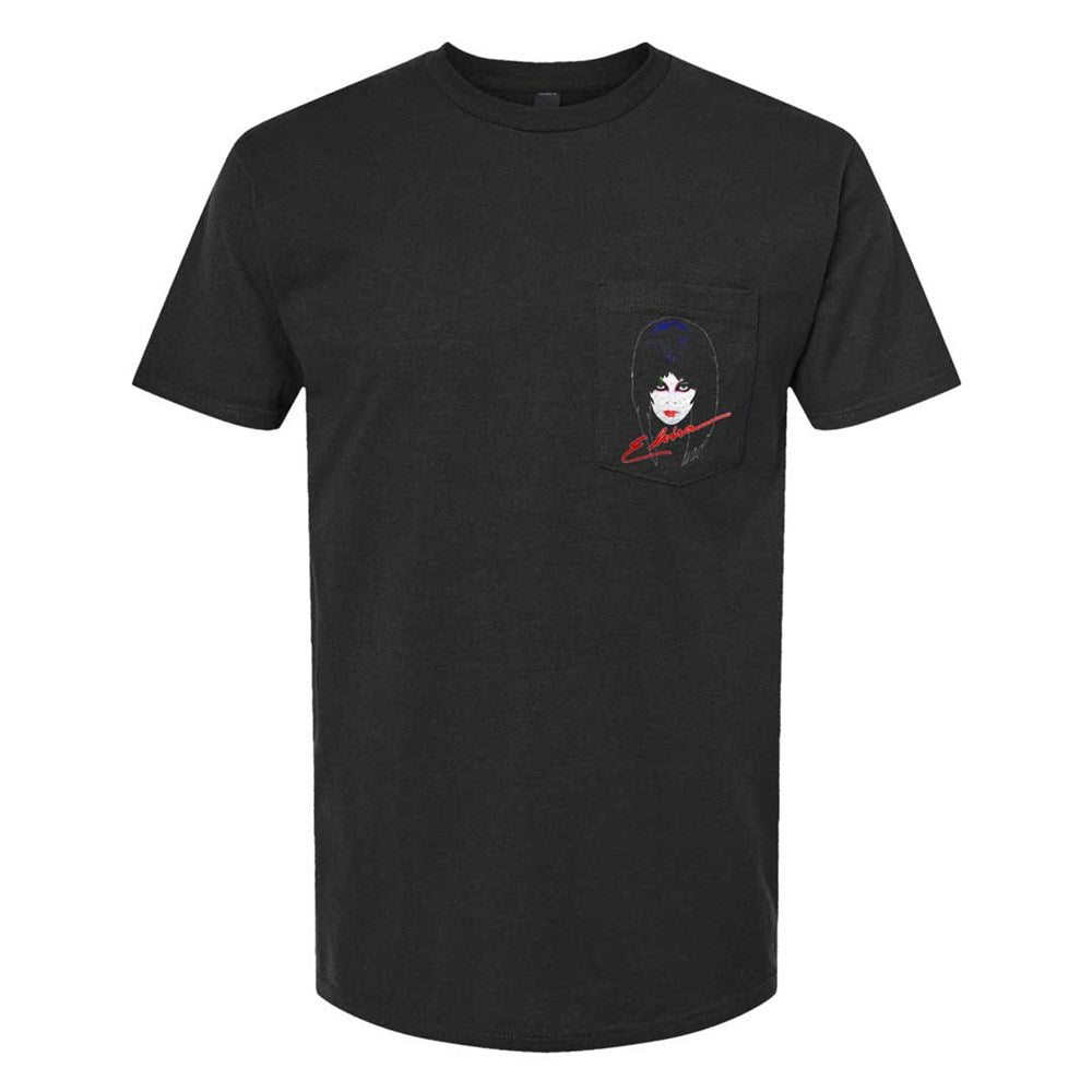 Elvira 80s Pocket Men's Black T-Shirt