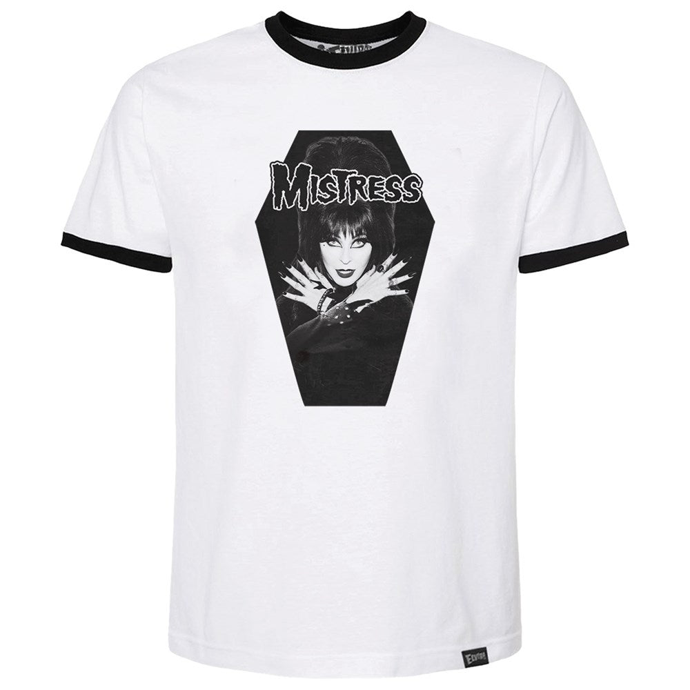 Elvira Mistress Fiend Ringer Tshirt