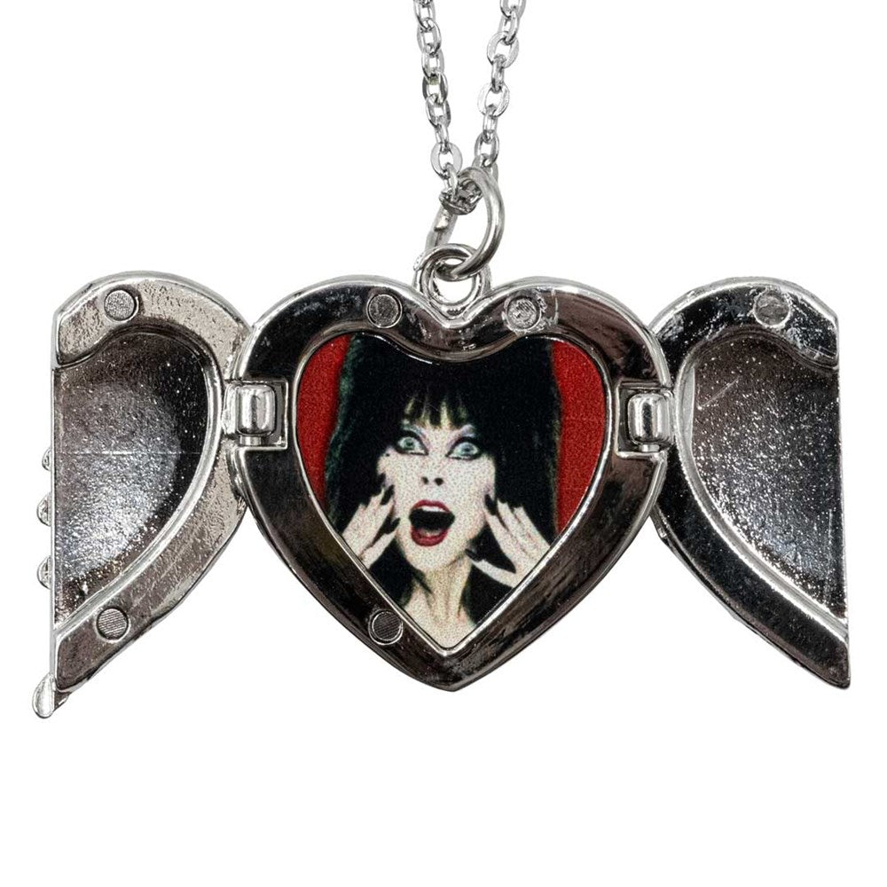 Elvira Classic Pose Wing Heart Necklace