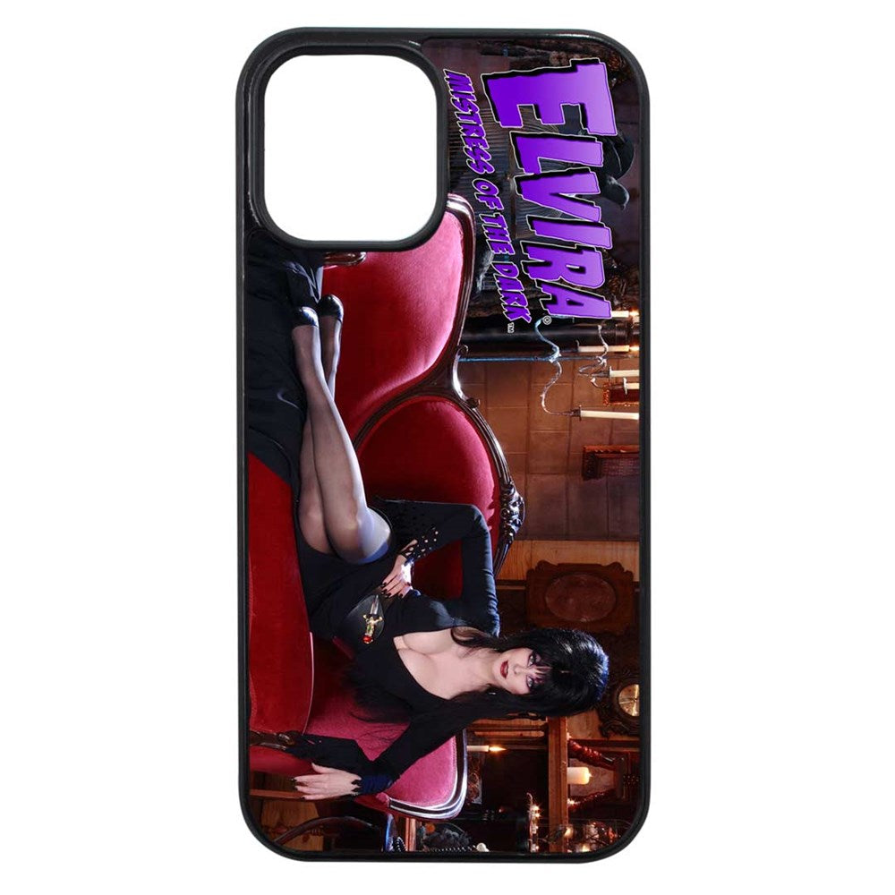 Elvira Couch Iphone Black Rubber Case