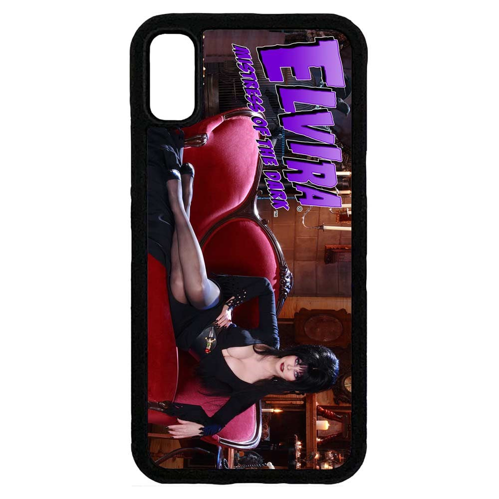 Elvira Couch Iphone Black Rubber Case