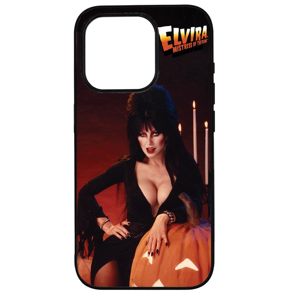Elvira Pumpkin Iphone Black Rubber Case