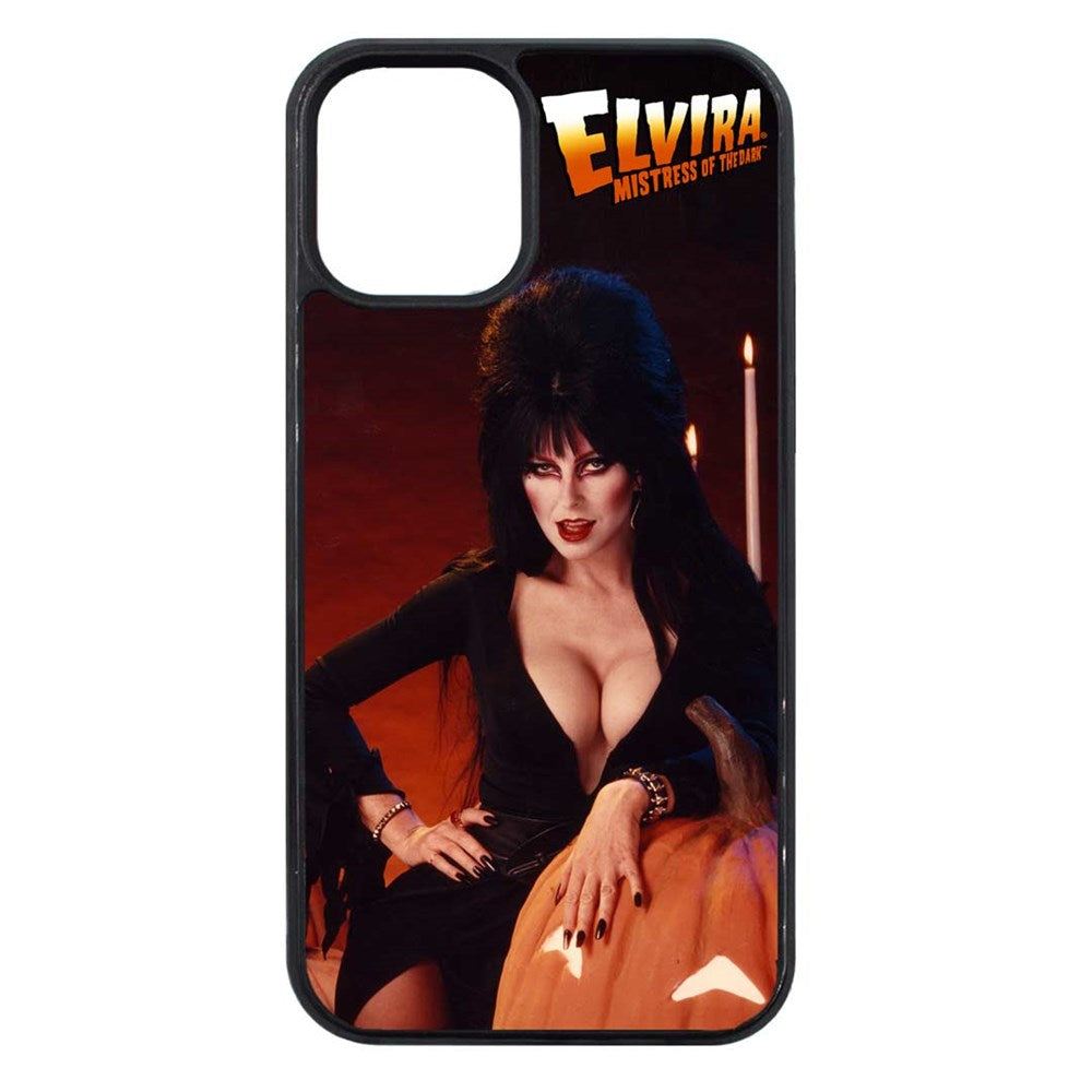 Elvira Pumpkin Iphone Black Rubber Case