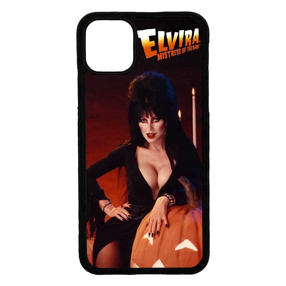 Elvira Pumpkin Iphone Black Rubber Case