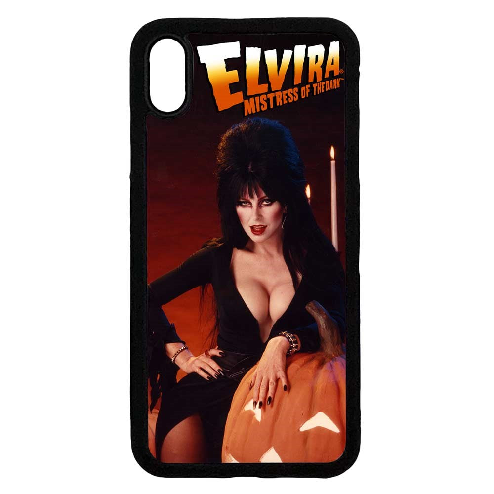 Elvira Pumpkin Iphone Black Rubber Case