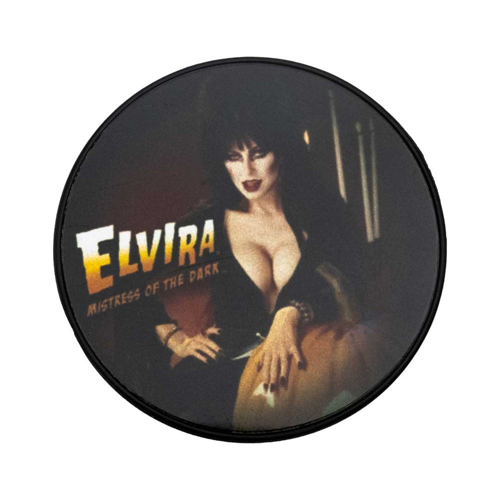 Elvira Halloween Pumpkin Round Phone Grip