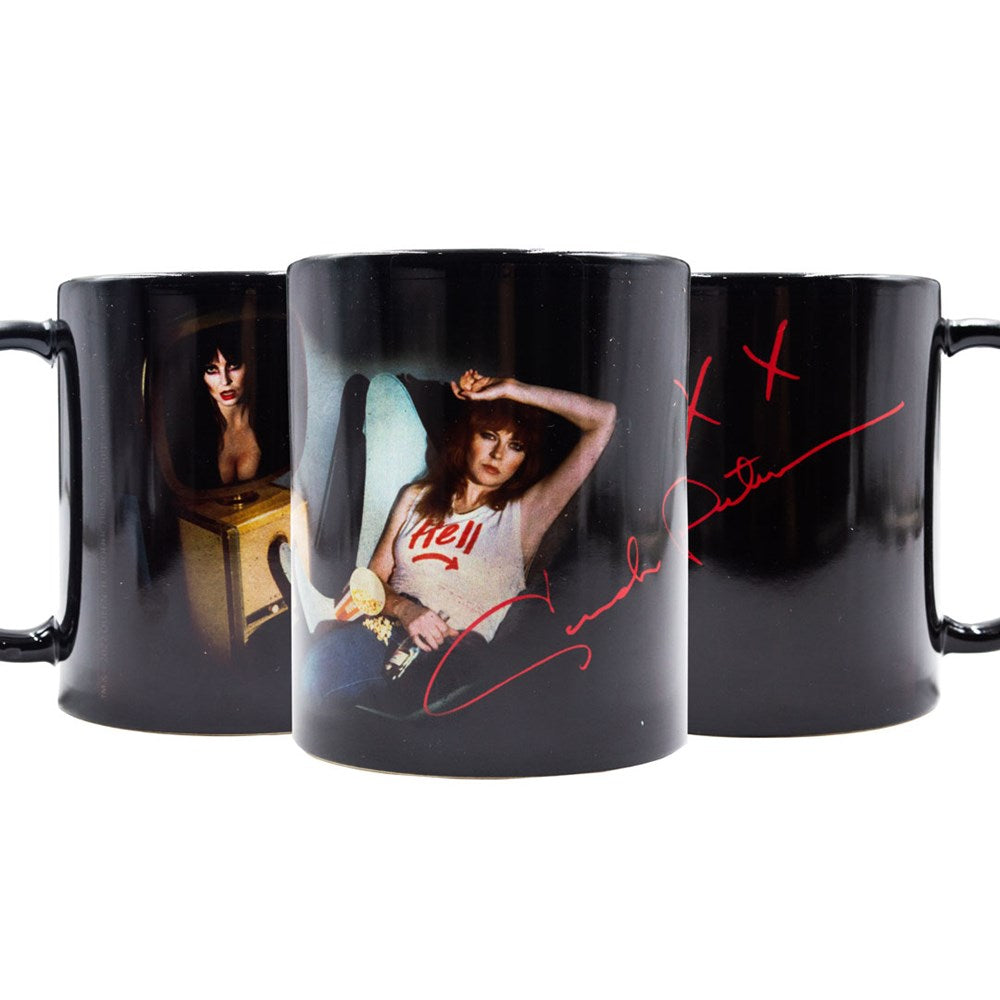 Cassandra Peterson TV Black Mug