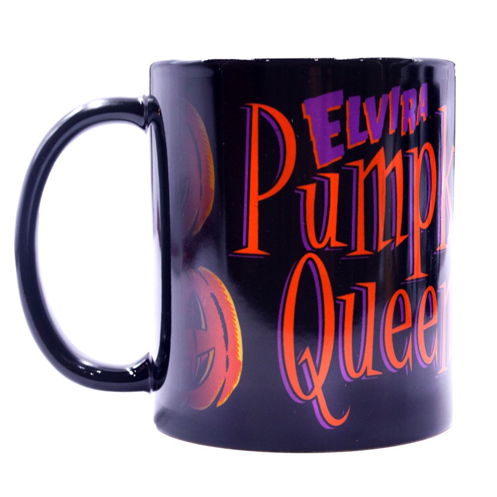 Elvira Hellcat Pumpkin Queen 11oz Black Mug