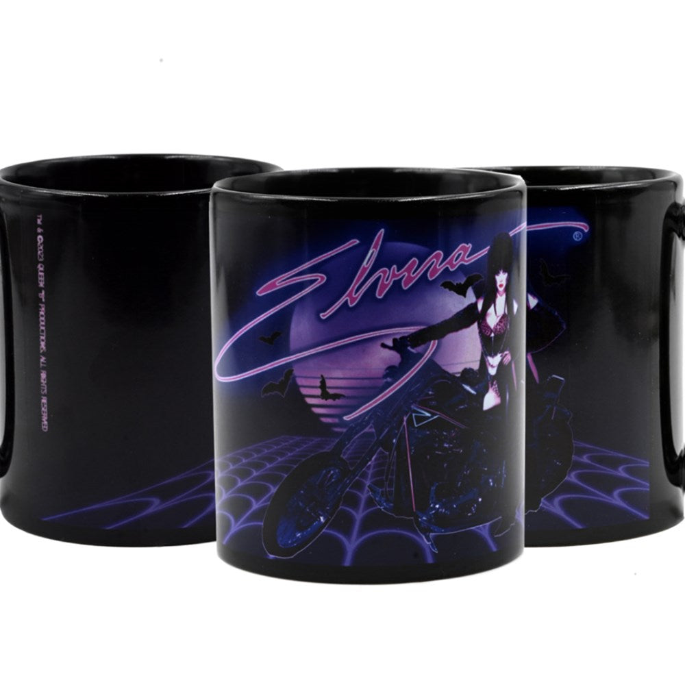 Elvira New Wave Moto Black Mug