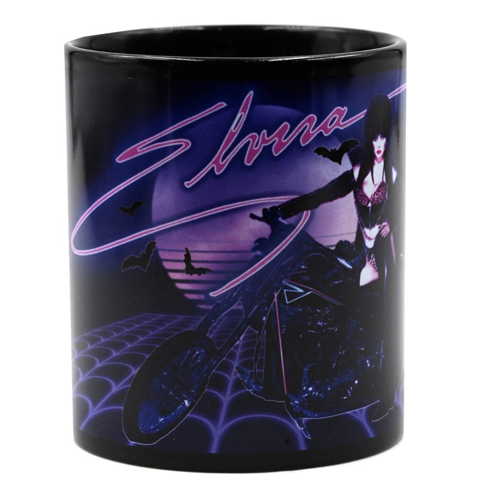Elvira New Wave Moto Black Mug