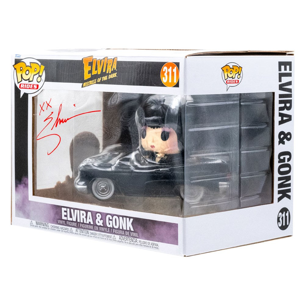 Elvira & Gonk Rides Deluxe Signed Exclusive Funko Pop #311