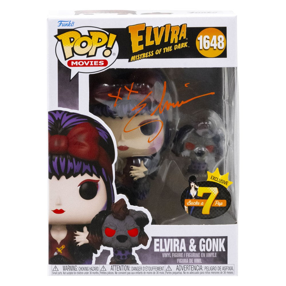 Elvira & Gonk Signed Exclusive Funko Pop #1648