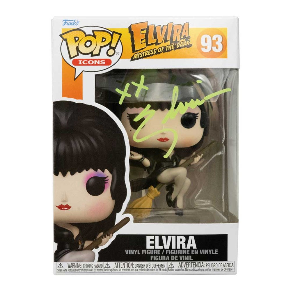 Elvira Signed Broom Funko Pop #93